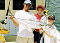 Kids are catching Kingfish just two miles off Bal Harbour
